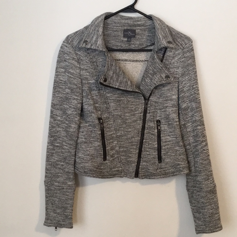 Market & Spruce Moto cropped jacket - small